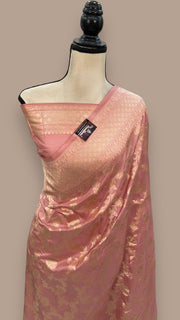 Pure Katan Silk Banarasi Handloom Saree - All over Jaal work - The Handlooms