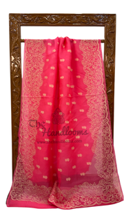 Organza Chikankari Handloom Banarasi Saree - The Handlooms