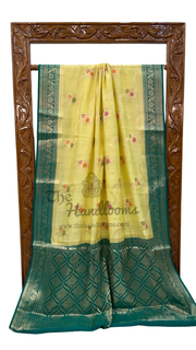 Pure Chiniya Silk Handloom Banarasi Saree - The Handlooms