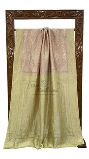 Khaddi Georgette Handloom Banarasi Saree - Tanchui Brocade - The Handlooms