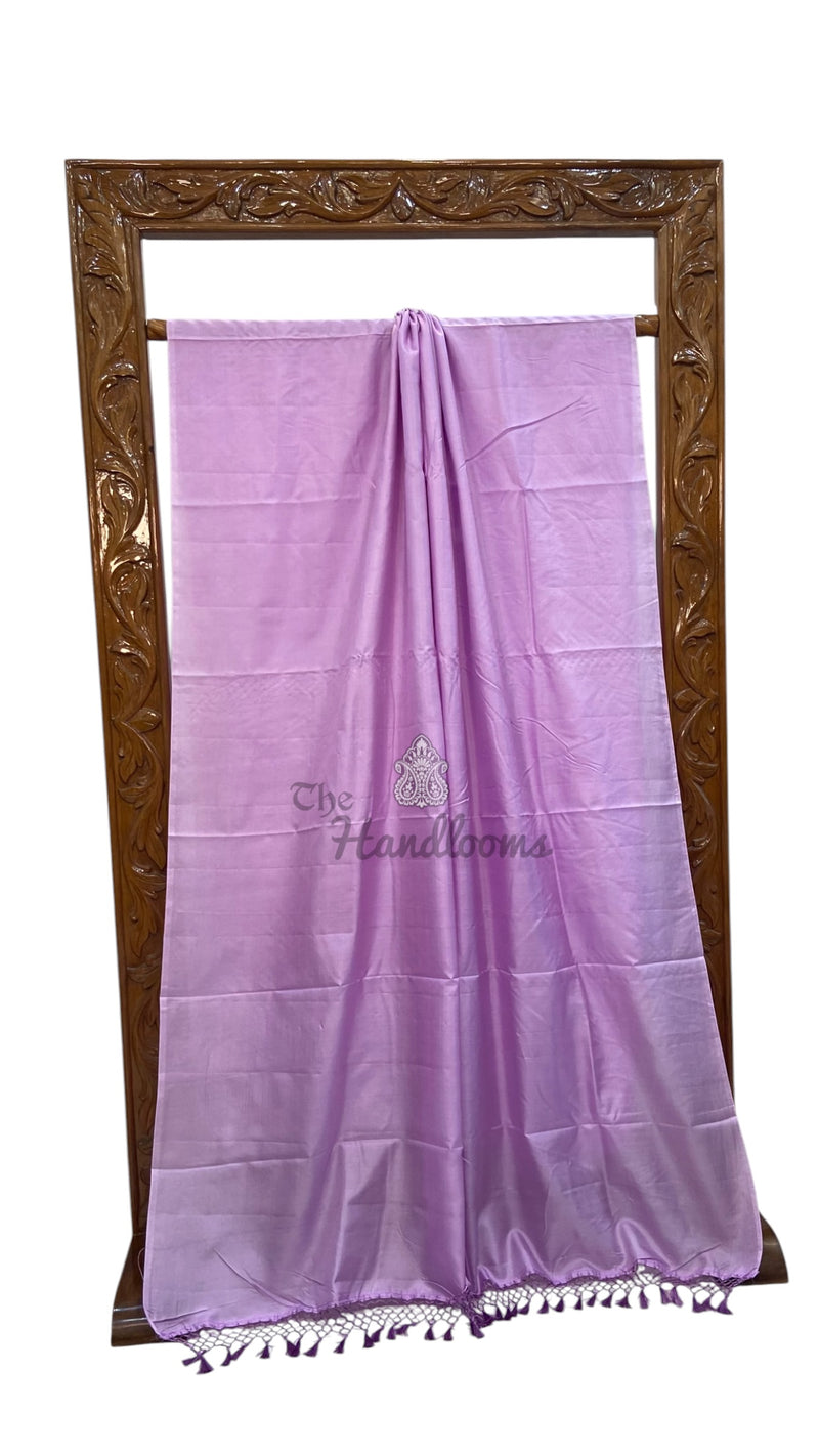Pure Katan Silk Handloom Banarasi Saree-Plain