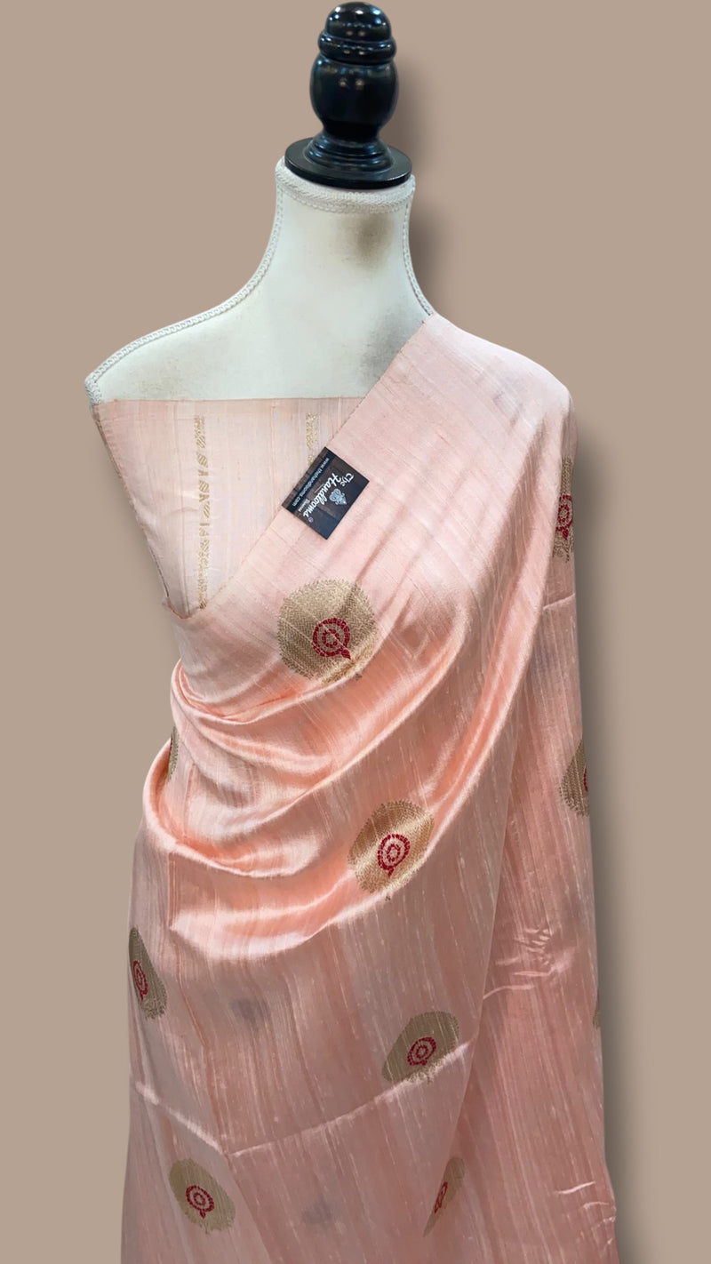 Pure Raw Silk Handloom Banarasi Saree
