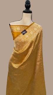 Pure Katan Silk Banarasi Handloom Saree - Tanchui Brocade - The Handlooms