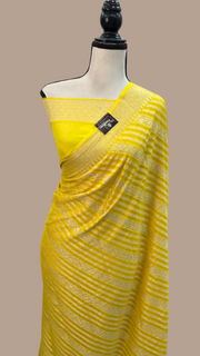 Pure Chiffon Khaddi Banarasi Saree - The Handlooms