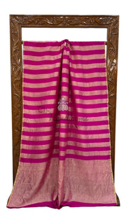 Pure Moonga Tissue Silk Banarasi Handloom Saree - The Handlooms