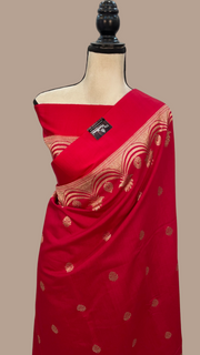 Pure Moonga Khaddi Handloom Banarasi Saree - The Handlooms