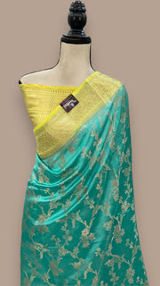 Pure Mango Silk Banarasi Handloom Saree - The Handlooms