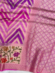 Pure Chiffon Khaddi Banarasi Saree - The Handlooms