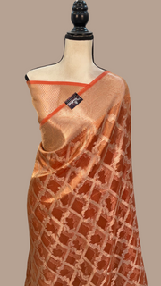 Pure Kora Tissue Handloom Banarasi Saree - The Handlooms