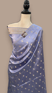 Pure Mango Silk Banarasi Handloom Saree - The Handlooms