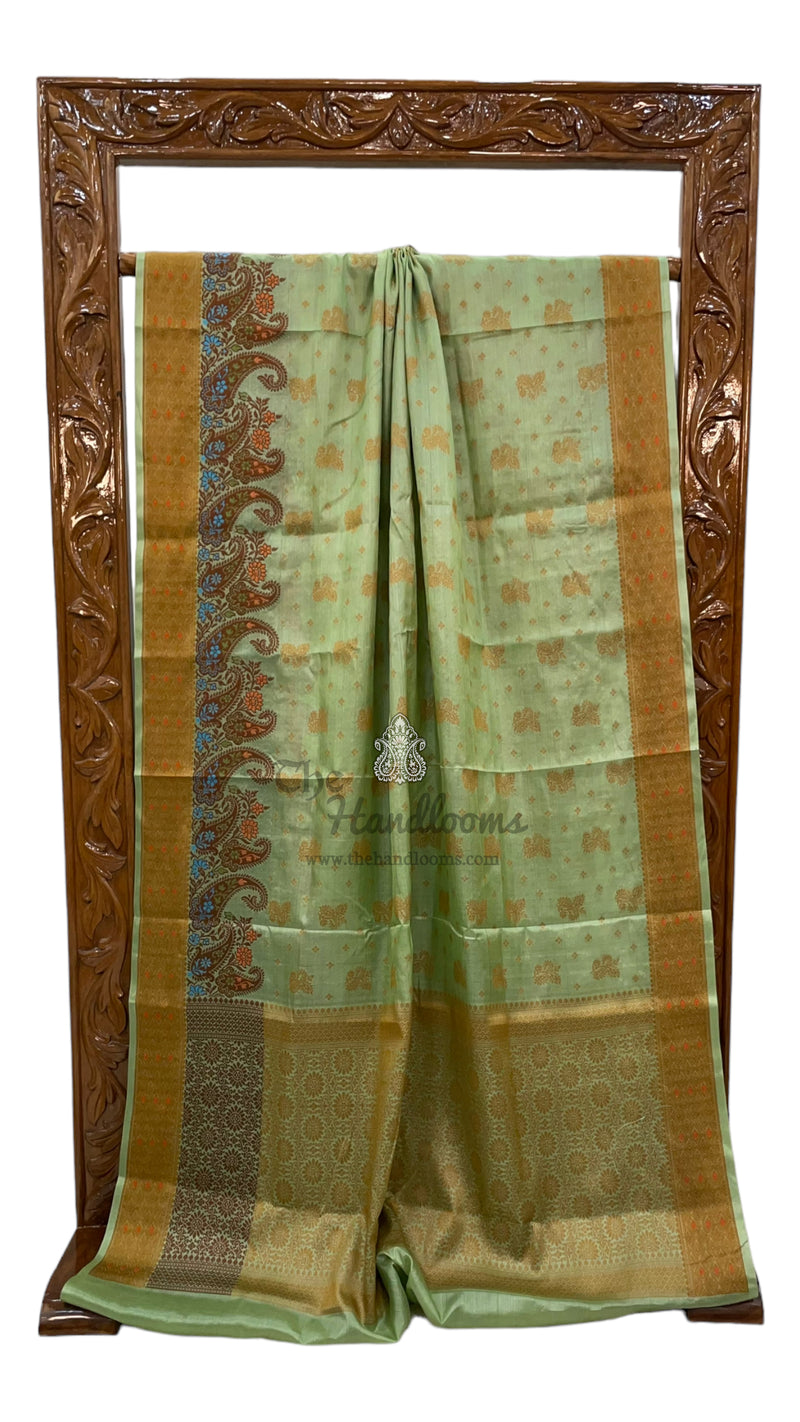 Pure Tussar Silk Handloom Banarasi Saree - The Handlooms