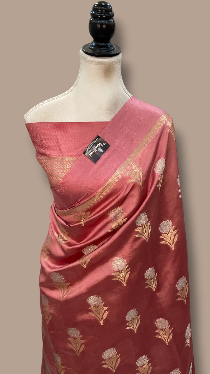 Pure Chiniya Silk Handloom Banarasi Saree