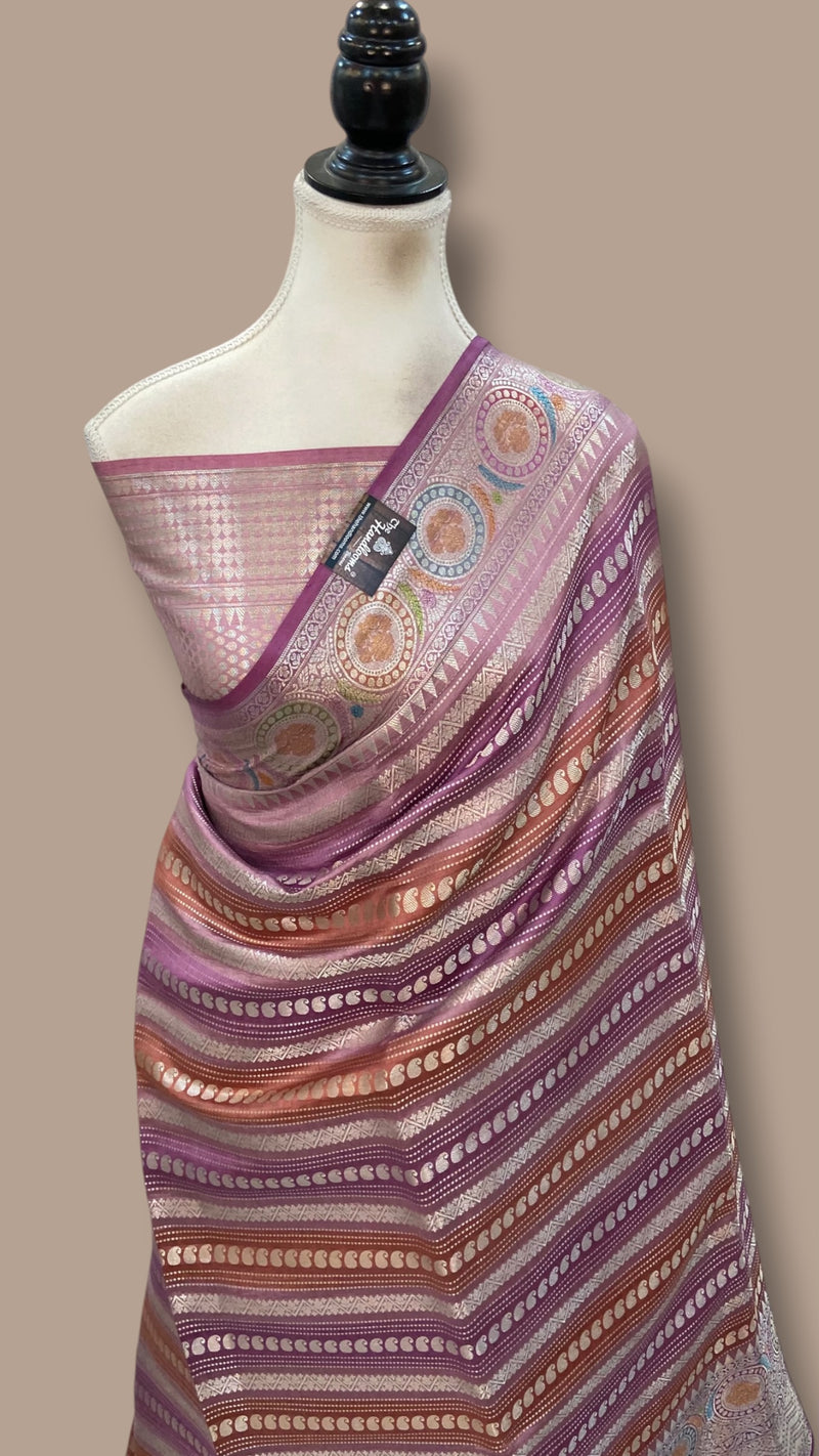 Pure Mango Silk Banarasi Handloom Saree