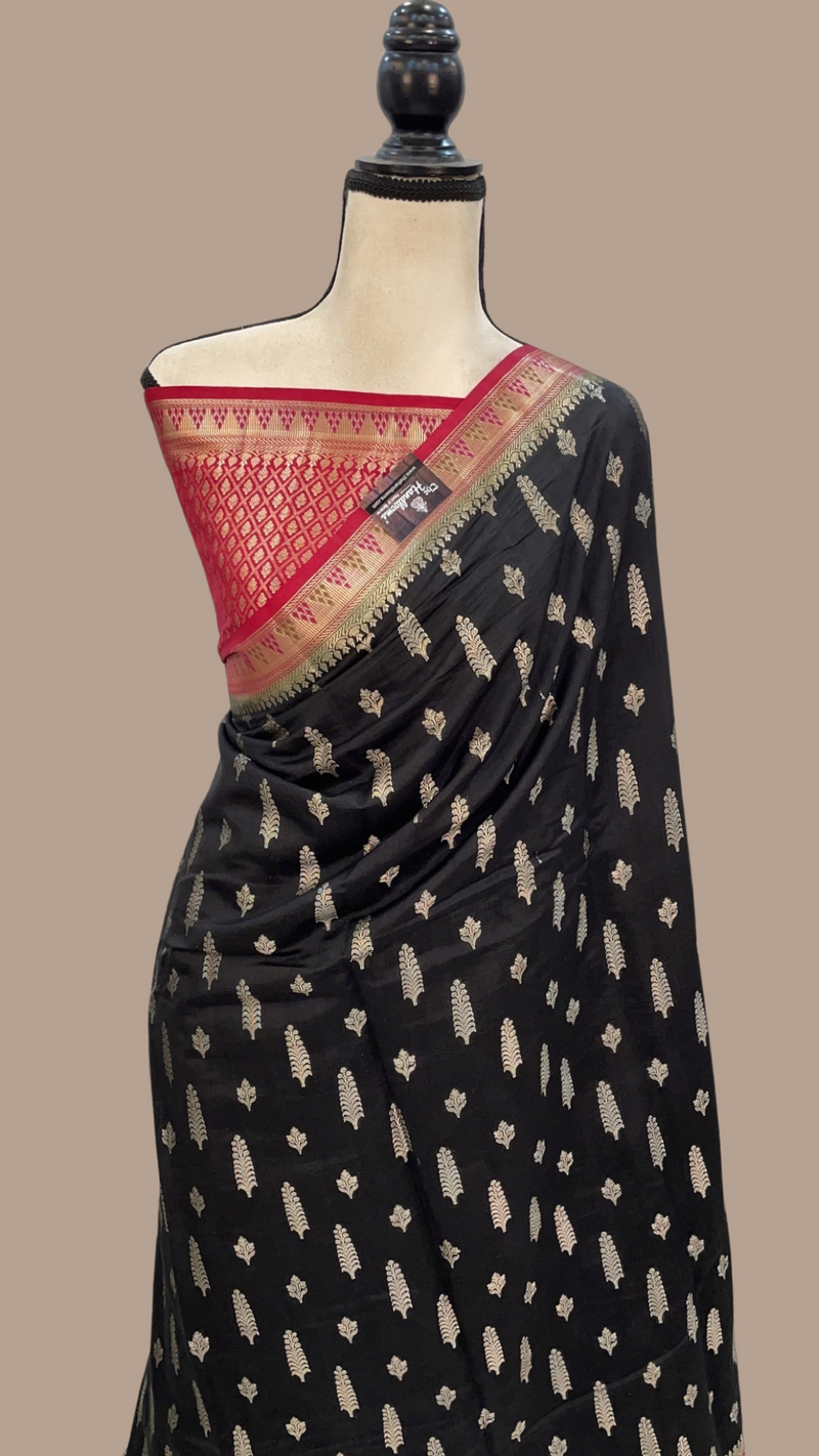 Pure Chiniya Silk Handloom Banarasi Saree - The Handlooms