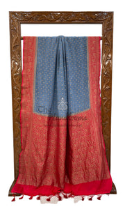 Khaddi Crepe Georgette Banarasi Saree -  Antique zari - The Handlooms