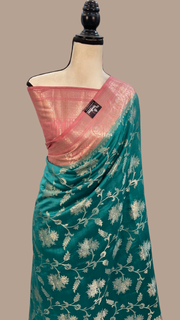 Pure Chiniya Silk Handloom Banarasi Saree - The Handlooms