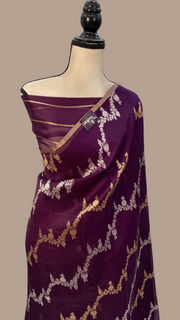 Pure Kora Handloom Banarasi Saree - The Handlooms