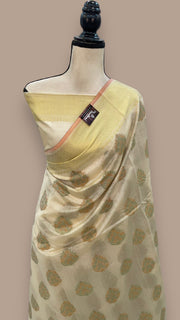 Pure Cotton Banarasi Handloom Saree - The Handlooms