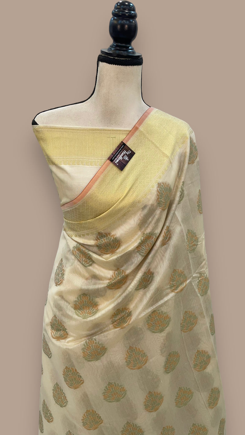 Pure Cotton Banarasi Handloom Saree - The Handlooms