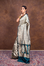 Pure Katan Silk Banarasi Handloom Saree - Tanchui Brocade - The Handlooms