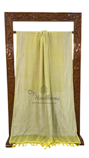 Pure Khaddi Georgette Handloom Banarasi Saree - The Handlooms