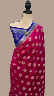 Pure Chiniya Silk Handloom Banarasi Saree - The Handlooms