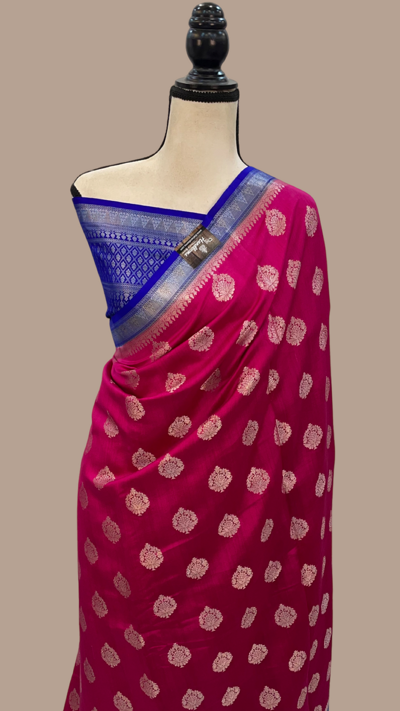 Pure Chiniya Silk Handloom Banarasi Saree - The Handlooms
