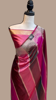 Pure Katan Silk Banarasi Handloom Saree - Rangkat - The Handlooms