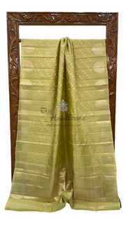 Pure Mango Silk Banarasi Handloom Saree - The Handlooms