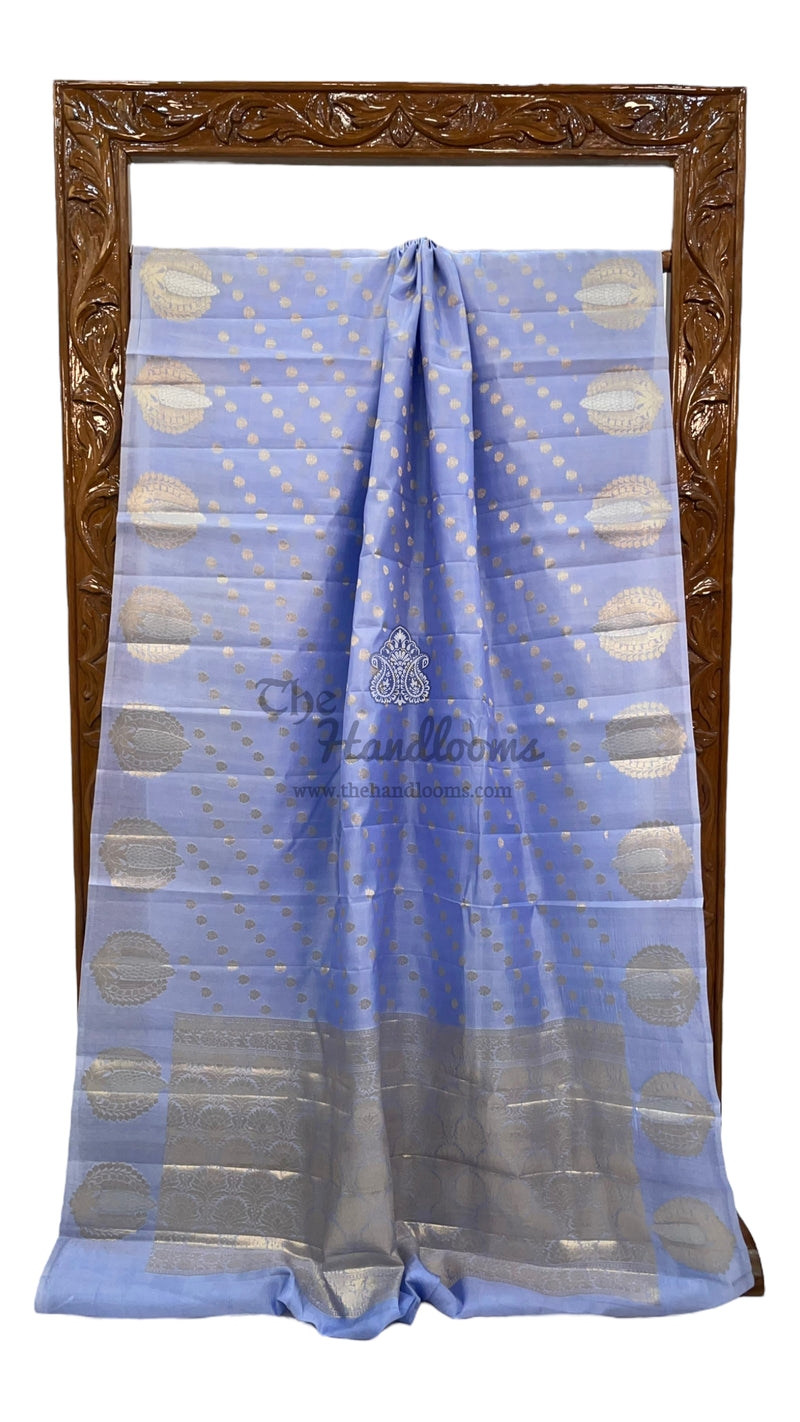 Pure Mango Silk Banarasi Handloom Saree - The Handlooms