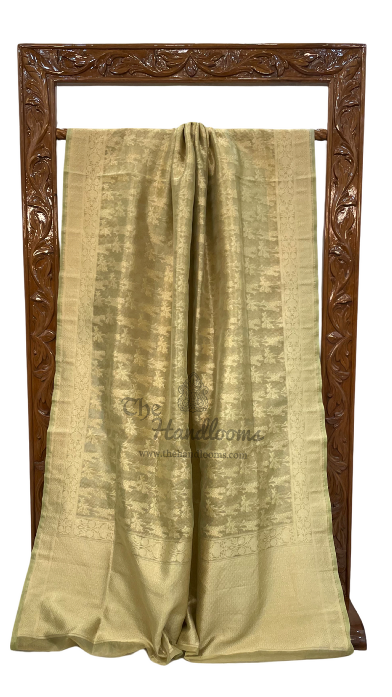Pure Tissue Reshmi zari Banarasi Saree - The Handlooms