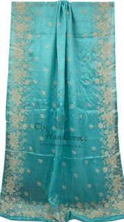 Tussar Silk Handloom Banarasi Saree With Chikankari - The Handlooms