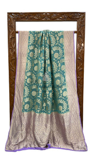 Pure Khaddi Georgette Handloom Banarasi Saree - Water zari - The Handlooms