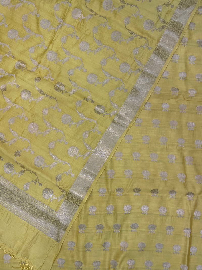 Pure Chiniya Silk Handlooms Banarasi Dress material - The Handlooms