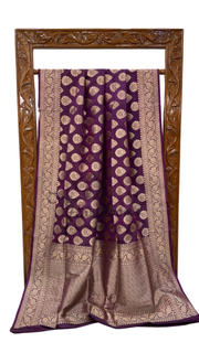 Pure Katan Silk Banarasi Handloom Saree - All Over Jaal Work - The Handlooms