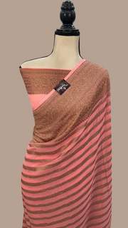 Khaddi Georgette Banarasi Saree -  Antique zari - The Handlooms