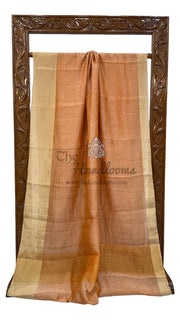 Pure Kora Tissue Crush Handloom Banarasi Saree - The Handlooms
