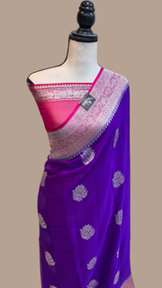 Pure Georgette Banarasi Saree - The Handlooms