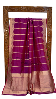 Pure Katan Silk Banarasi Handloom Saree - All over Kadua work - The Handlooms