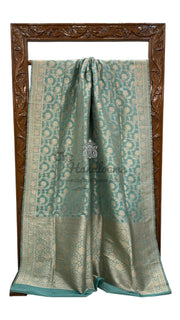 Pure Katan Silk Banarasi Handloom Saree - All over Jaal work - The Handlooms