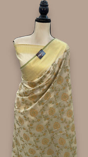 Pure Cotton Banarasi Handloom Saree - The Handlooms