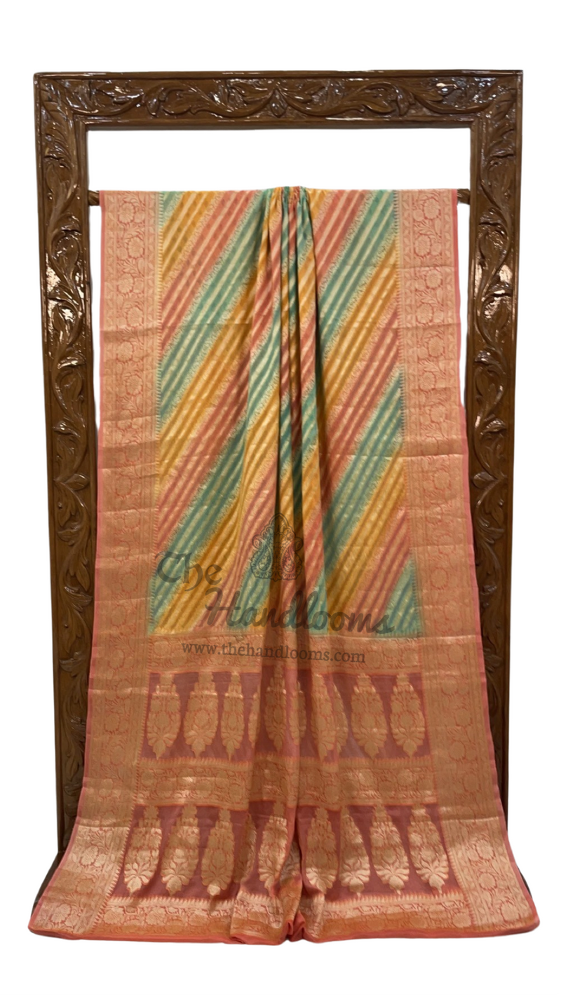 Pure Chiffon Khaddi Banarasi Saree - The Handlooms
