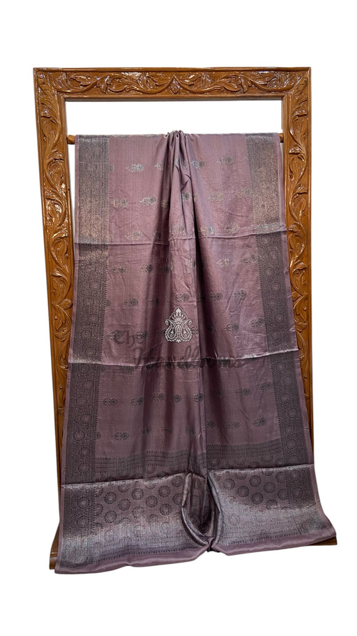 Pure Tussar Silk Handloom Banarasi Saree - The Handlooms