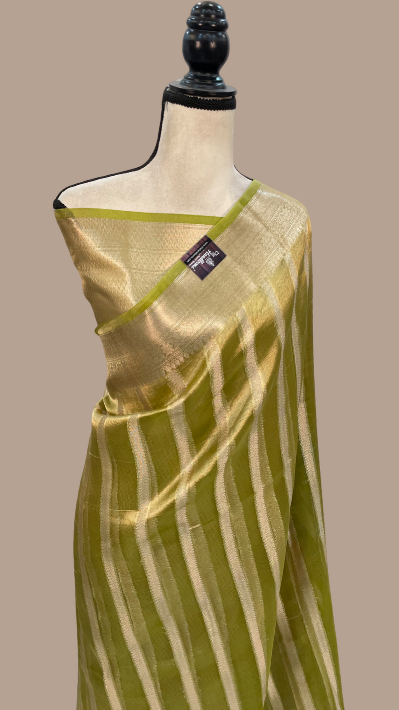 Pure Kora Tissue Handloom Banarasi Saree - The Handlooms