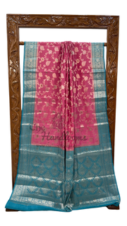 Pure Chiniya Silk Handloom Banarasi Saree - The Handlooms