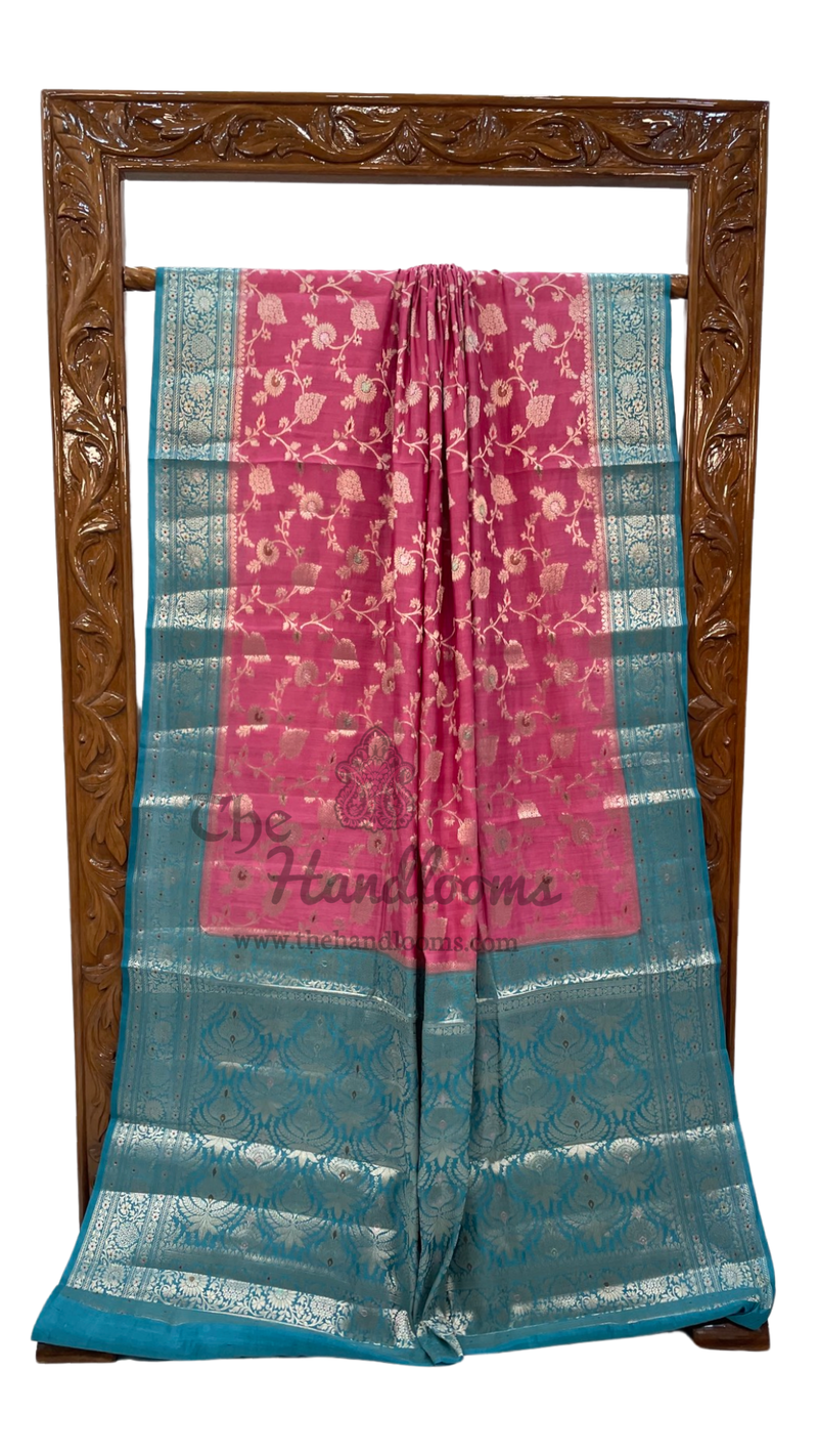 Pure Chiniya Silk Handloom Banarasi Saree - The Handlooms