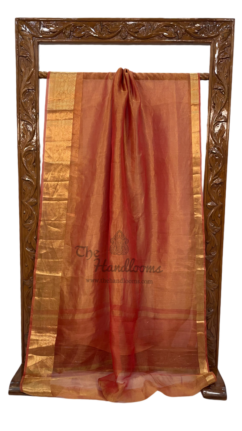 Pure Kora Tissue Handloom Banarasi Saree - The Handlooms