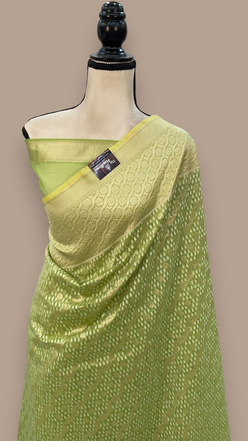 Pure Cotton Banarasi Brocade Handloom Saree - The Handlooms