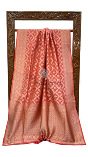 Pure Katan Silk Banarasi Handloom Saree - All Over Jaal Work - The Handlooms