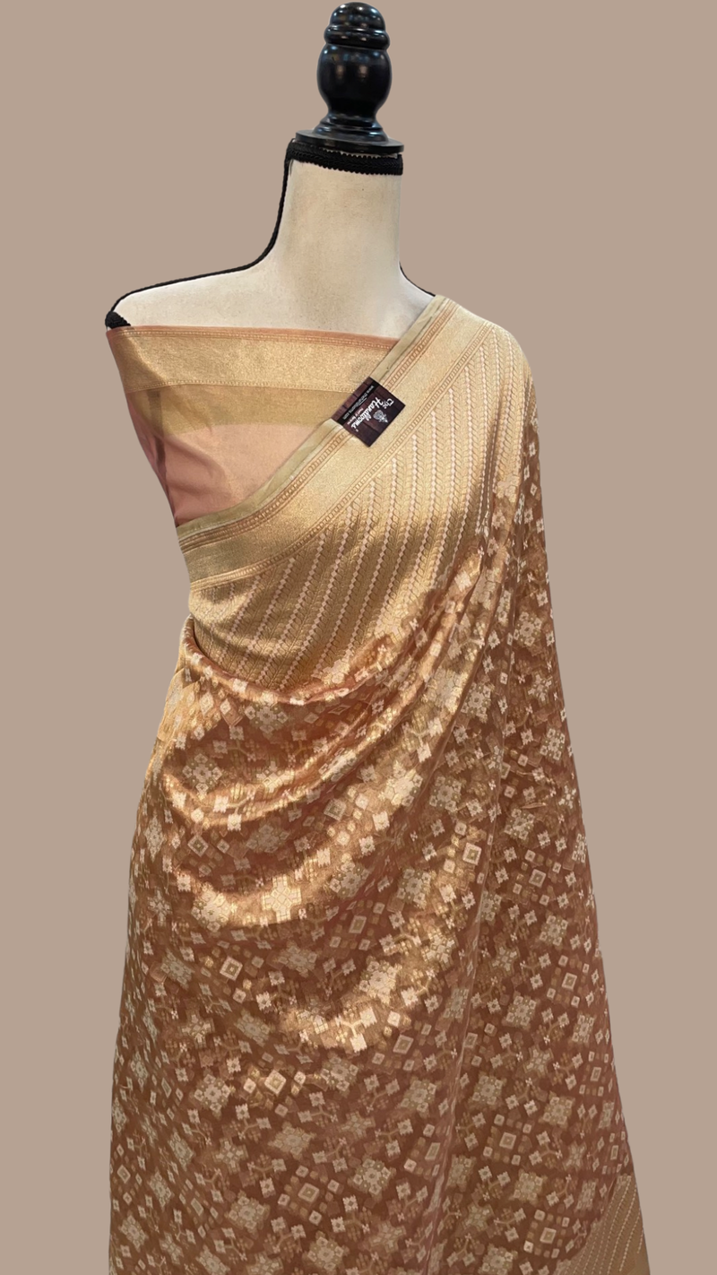 Pure Tissue Reshmi zari Banarasi Saree - The Handlooms